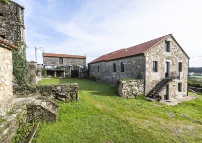 Exterior de la Casa rural A Canteira en Vimienzo, A coruña Galicia